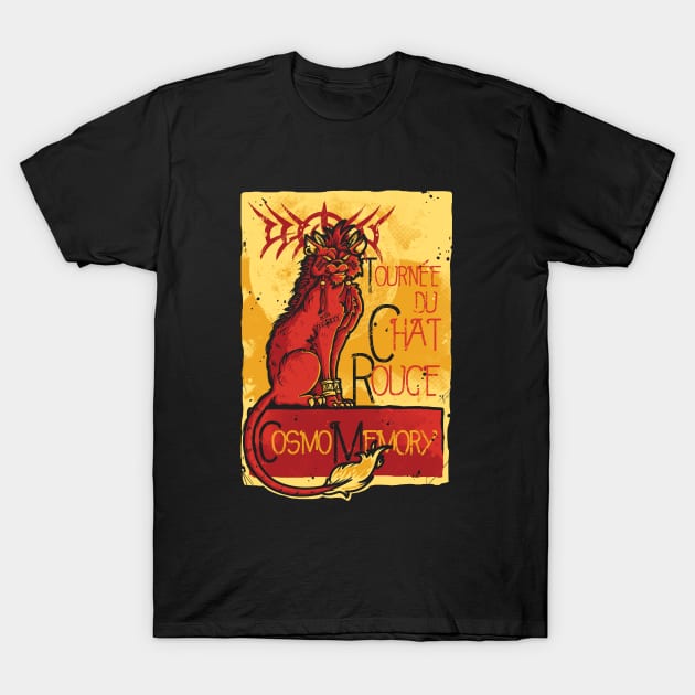 Le Chat Rouge T-Shirt by LetterQ
